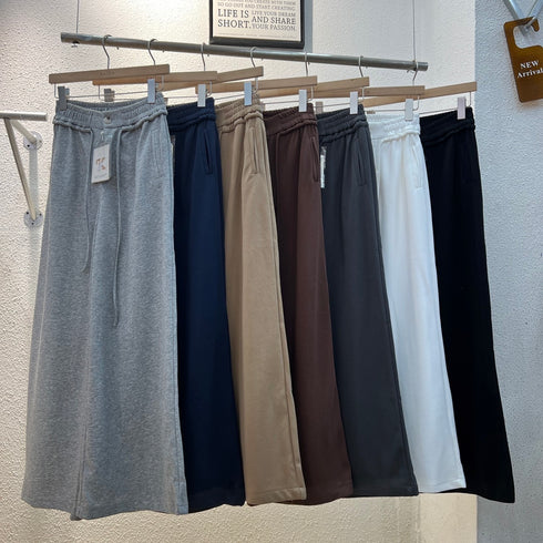 KELTIS Drawstring Wide Leg Trousers